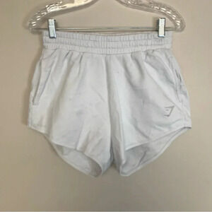 Gymshark Cotton Blend High Rise Lounge Wear  Shorts with Pockets S